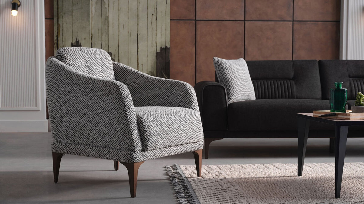 BELLONA SEUL L-SHAPED CORNER SOFA set +berjer THAT CAN BE TURNED INTO A BED