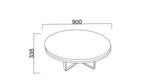 BELLONA VERONICA ROUND COFFEE TABLE