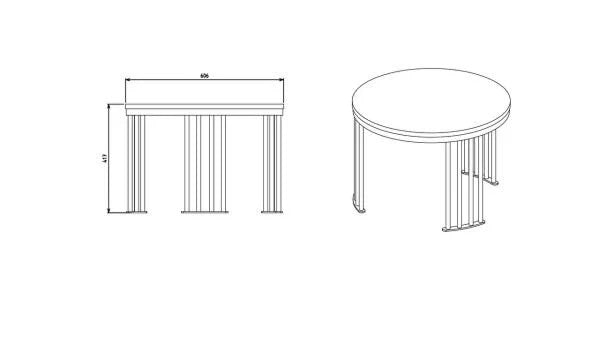 BELLONA HAVANA SMALL ROUND COFFEE TABLE