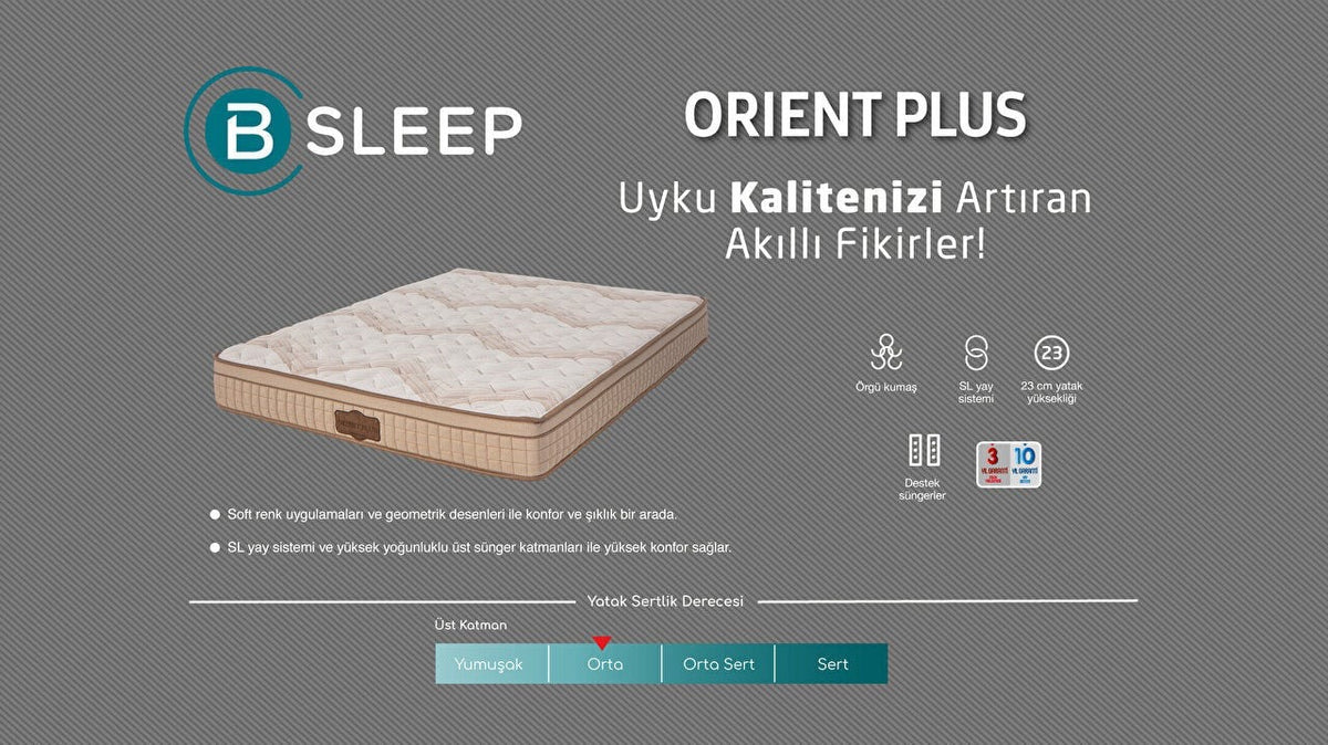 BELLONA ORIENT PLUS MATTRESS 180X200 CM