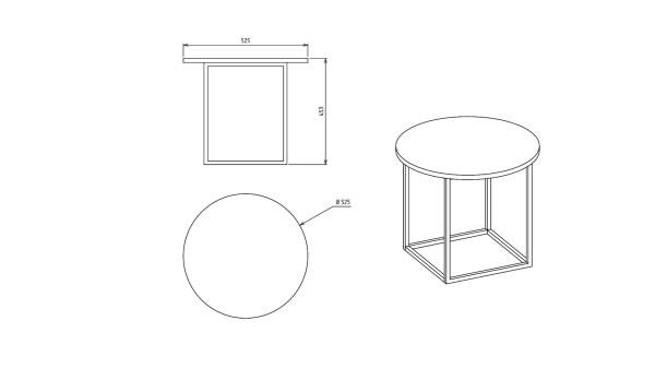 BELLONA RIGA ROUND COFFEE TABLE