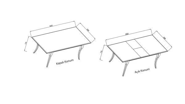 BELLONA ANDERA EXTENDABLE DINING TABLE
