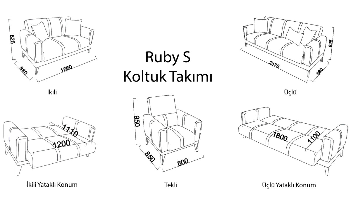 BELLONA RUBY S 3-YICARA SOFA NUBURYO