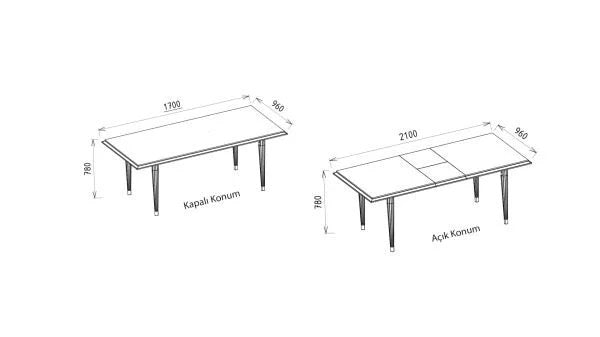 BELLONA GRAVITA EXTENDABLE DINING TABLE