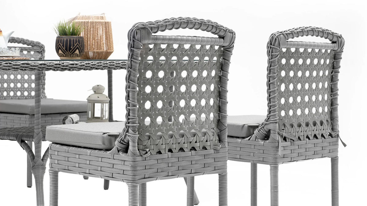 BELLONA PERNILLA OVAL GARDEN SET (set: 1 table+4 chairs)