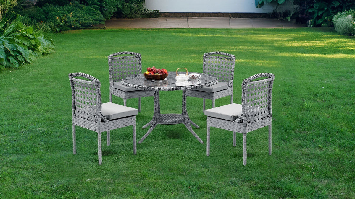 BELLONA PERNILLA YASUMBUYE GARDEN SET (ameza 1 + intebe 4)