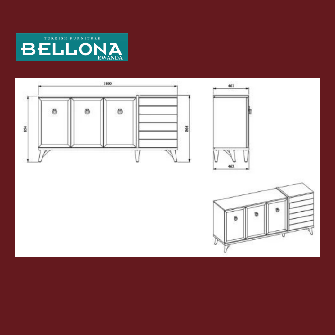 BELLONA MAVENNA YAKORESHEJWE (shiraho: ameza + indorerwamo)