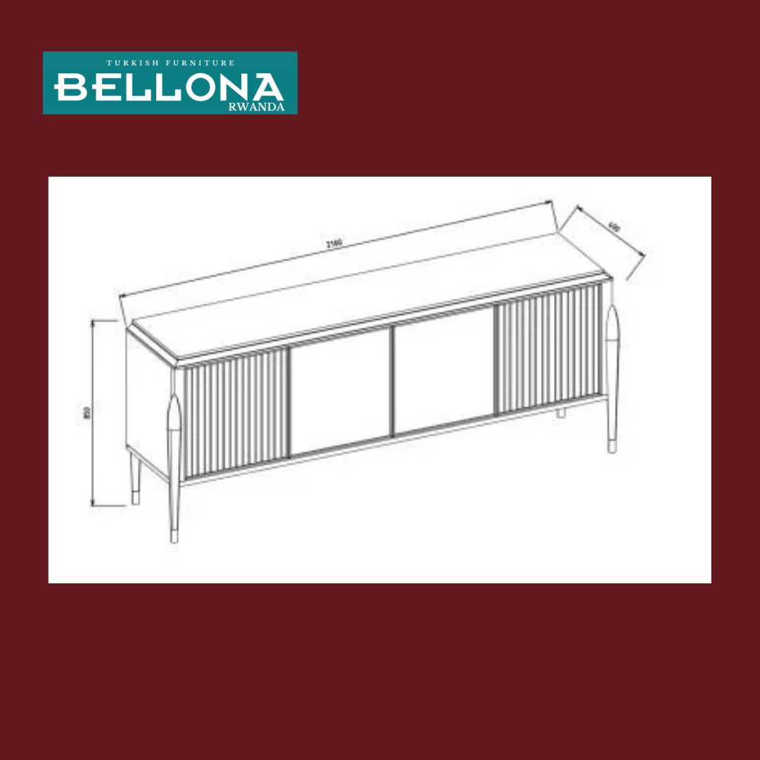 BELLONA GRAVITA CONSOLE SET (shiraho: ameza + indorerwamo)