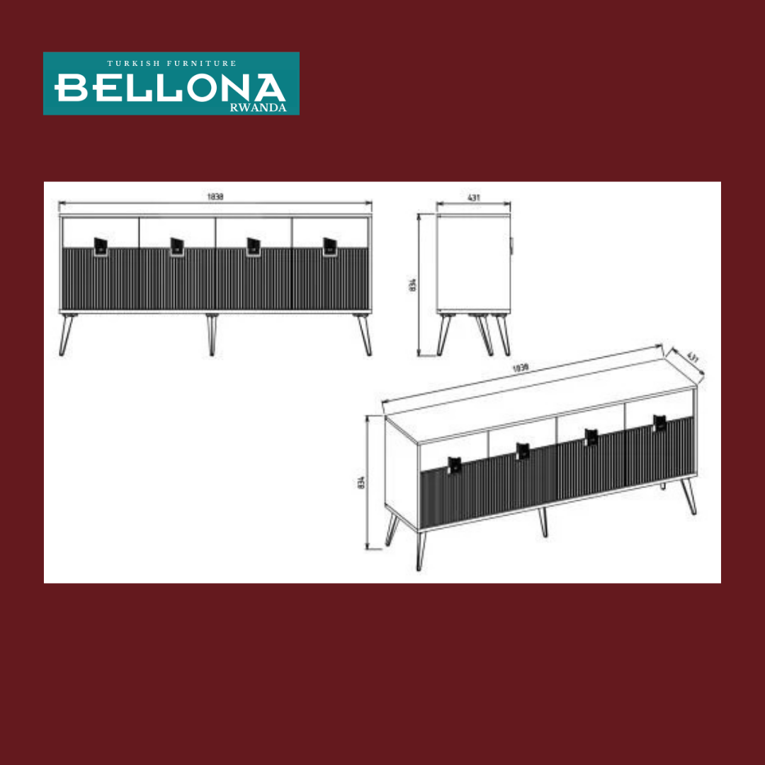 BELLONA NAPOLI CONSOLE SET (set: table+mirror)