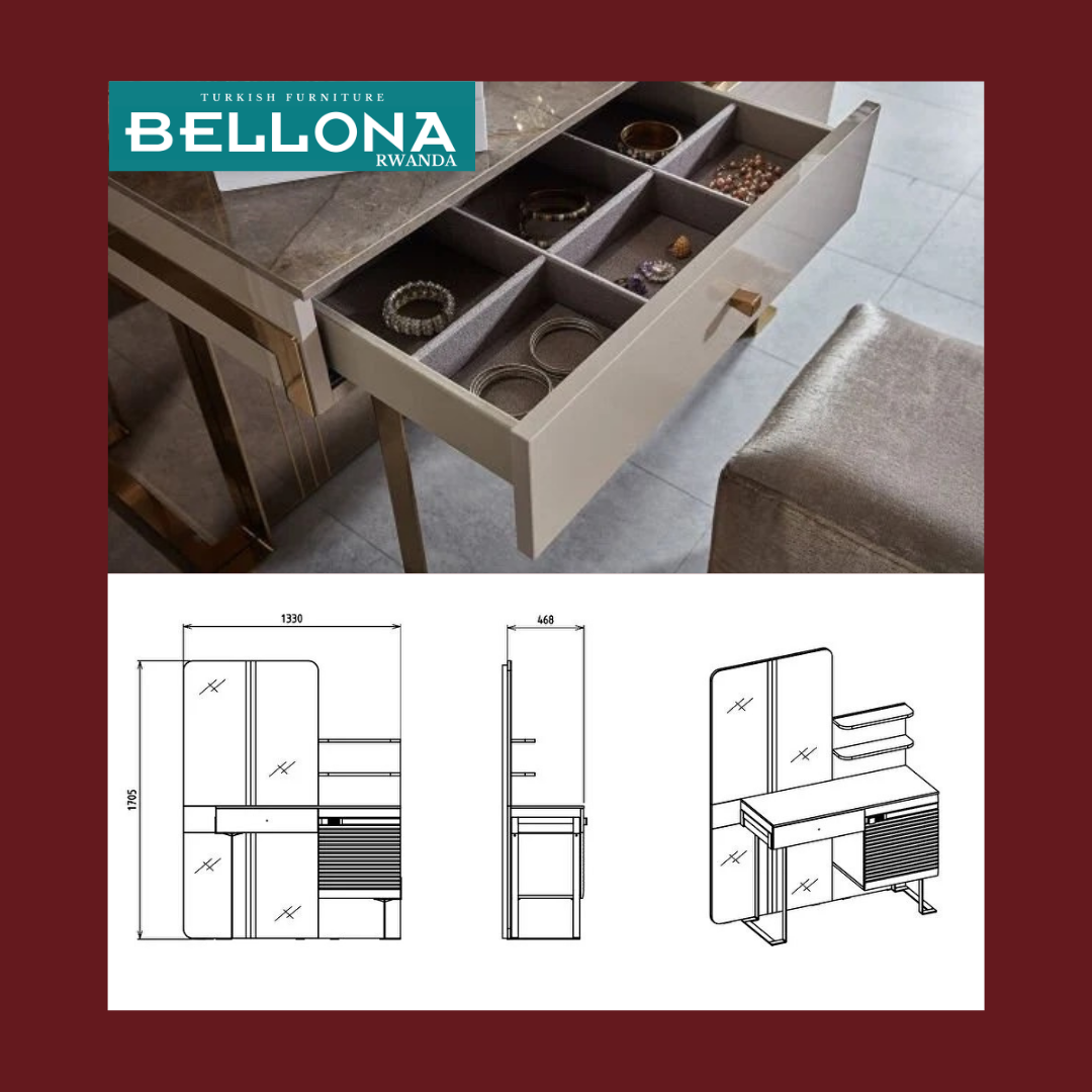 GUKORA BELLONA VERONIKA GUKORA- (ameza + indorerwamo + pouffe)