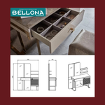 GUKORA BELLONA VERONIKA GUKORA- (ameza + indorerwamo + pouffe)