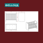 BELLONA TWIN BABY COT