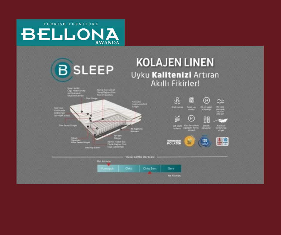 BELLONA COLLAGEN LINEN MATTRESS 160X200 CM