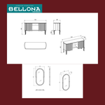 BELLONA VICTOR MAKEUP SETS- (ameza + indorerwamo + pouffe)