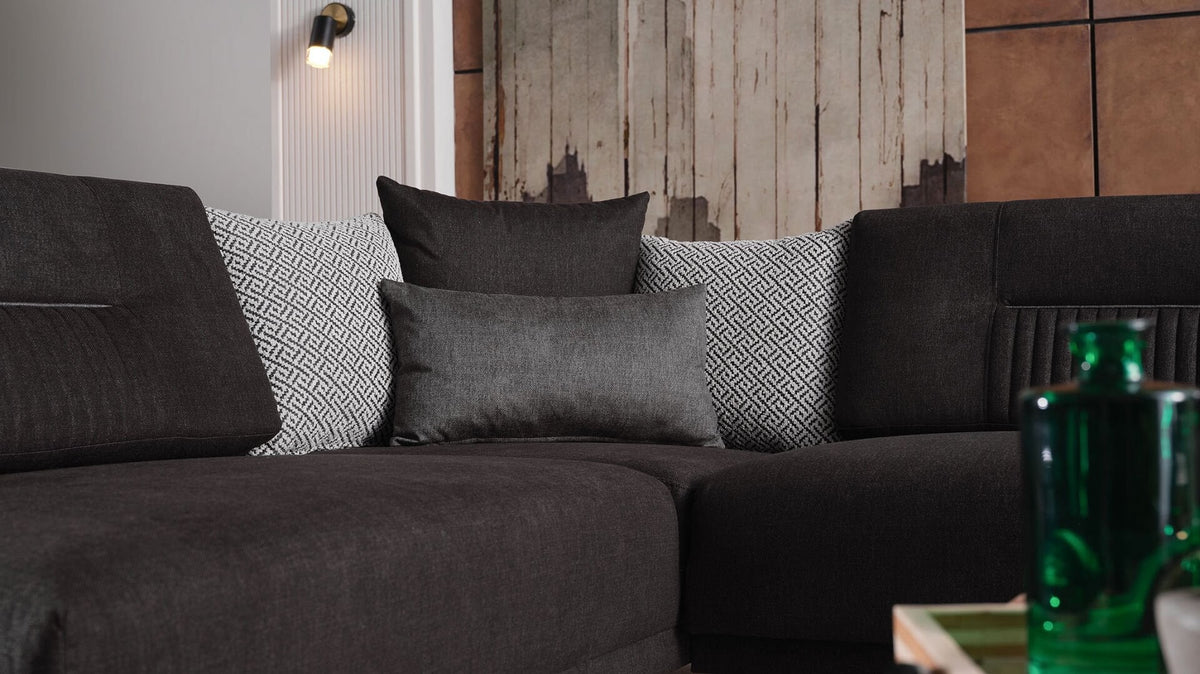 BELLONA SEUL L-SHAPED CORNER SOFA set +berjer THAT CAN BE TURNED INTO A BED