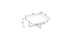 BELLONA VERONICA SQUARE COFFEE TABLE