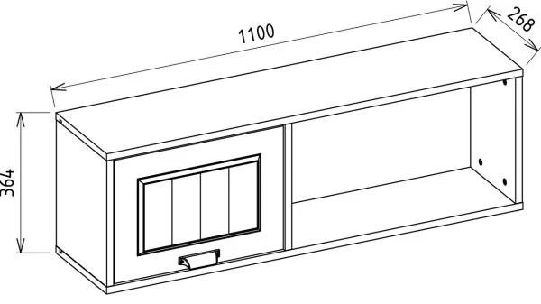 BELLONA ANDERA DESKTOP BOOKCASE