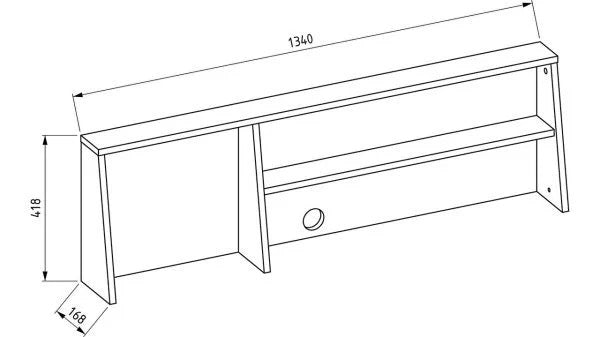 BELLONA MONTES DESKTOP BOOKCASE