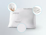DOQU URUGO RW'ABAZUNGU LINE MICROFIBER PILLOW 50x70 cm - Umweru