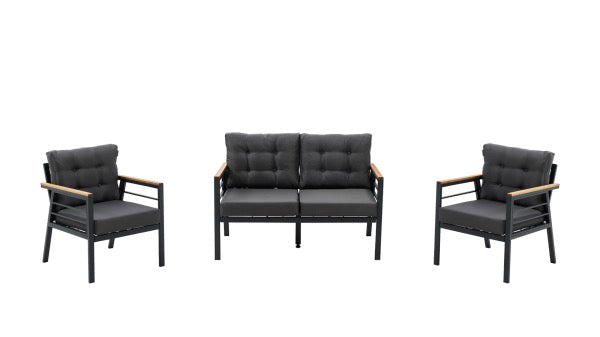 BELLONA COLMAR GARDEN FURNITURE SET (shiraho: 1 Ikawa + yicara abantu 4 bose hamwe)