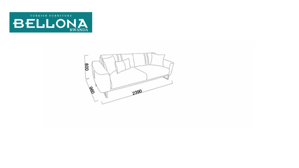 BELLONA MIRANTE THREE- PERSON SOFA BED