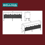 BELLONA NAPOLI CONSOLE SET (shiraho: ameza + indorerwamo)