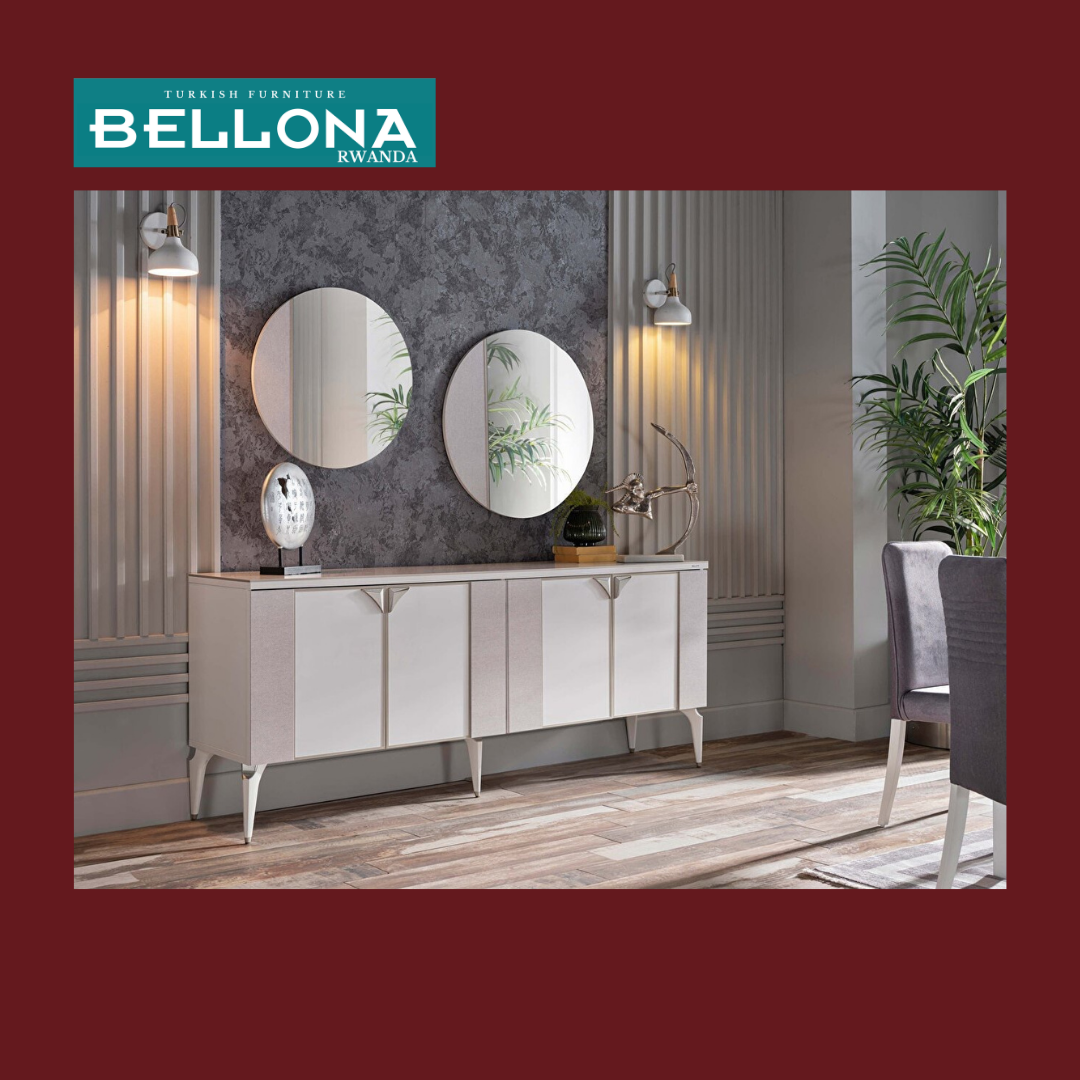 BELLONA LENY CONSOLE SET. (Gushiraho: ameza + indorerwamo)