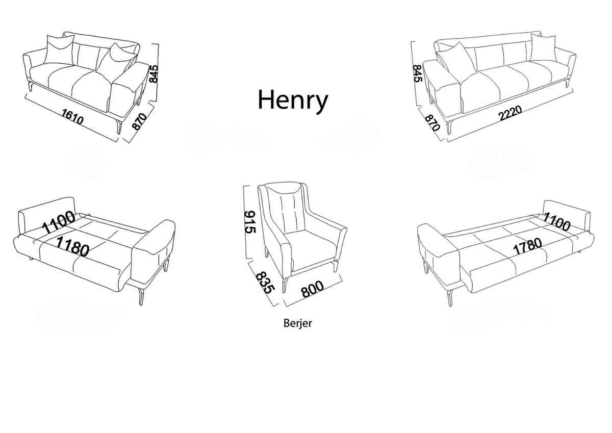 BELLONA HENRY SOFA EBYIRI